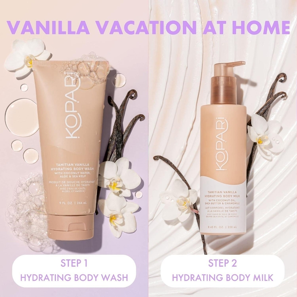 Kopari Tahitian Vanilla Moisturizing Body Wash- SET OF 2 - Picture 5 of 10